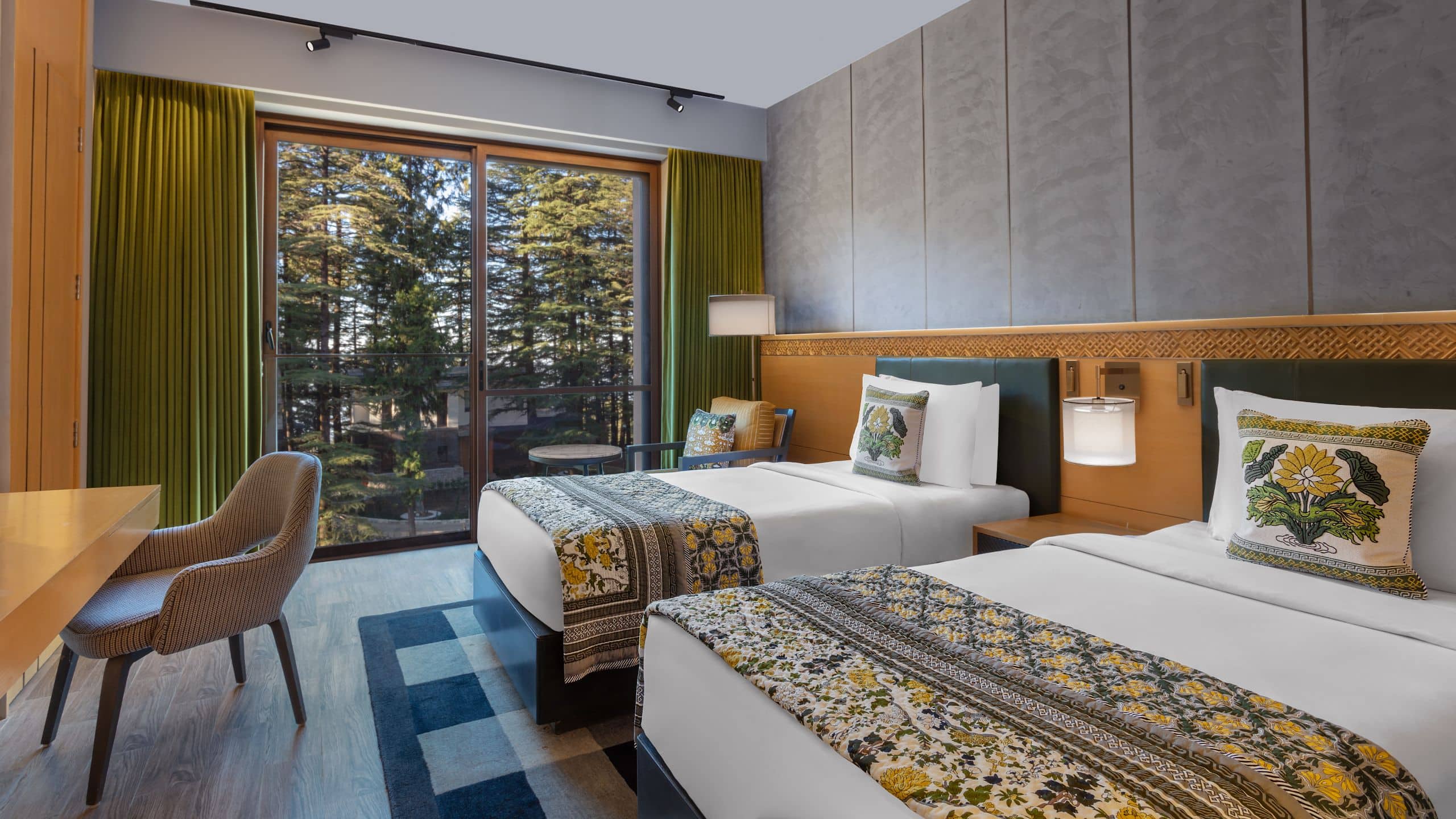 Twin guest room at Hyatt Regency Dharamshala Resort
